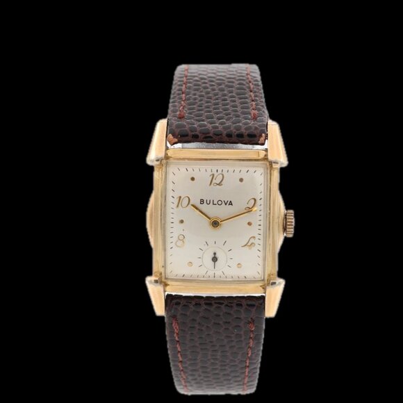 Vintage 1952 Bulova Ardsley Men's Mechanical Wristwatch 10BT USA 10k RGP & Steel - Picture 4 of 5